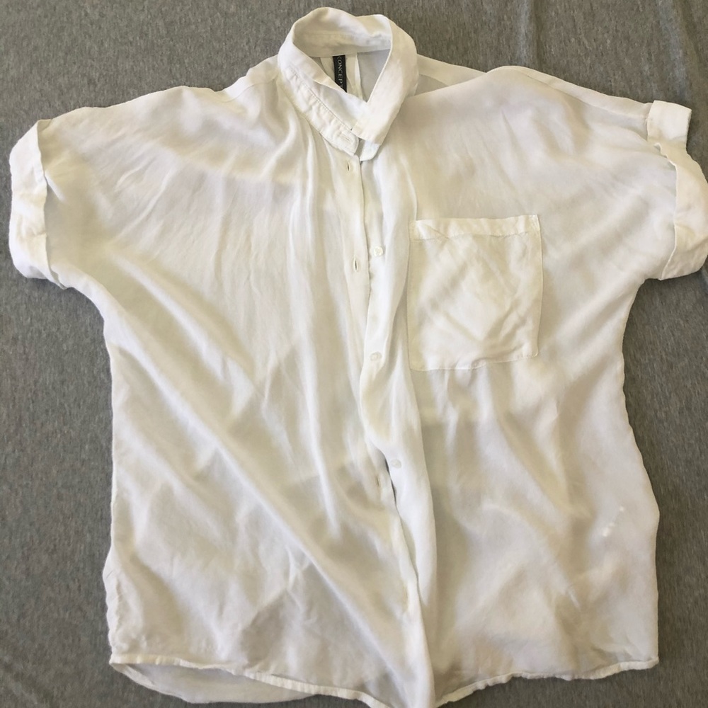 White button down shirt